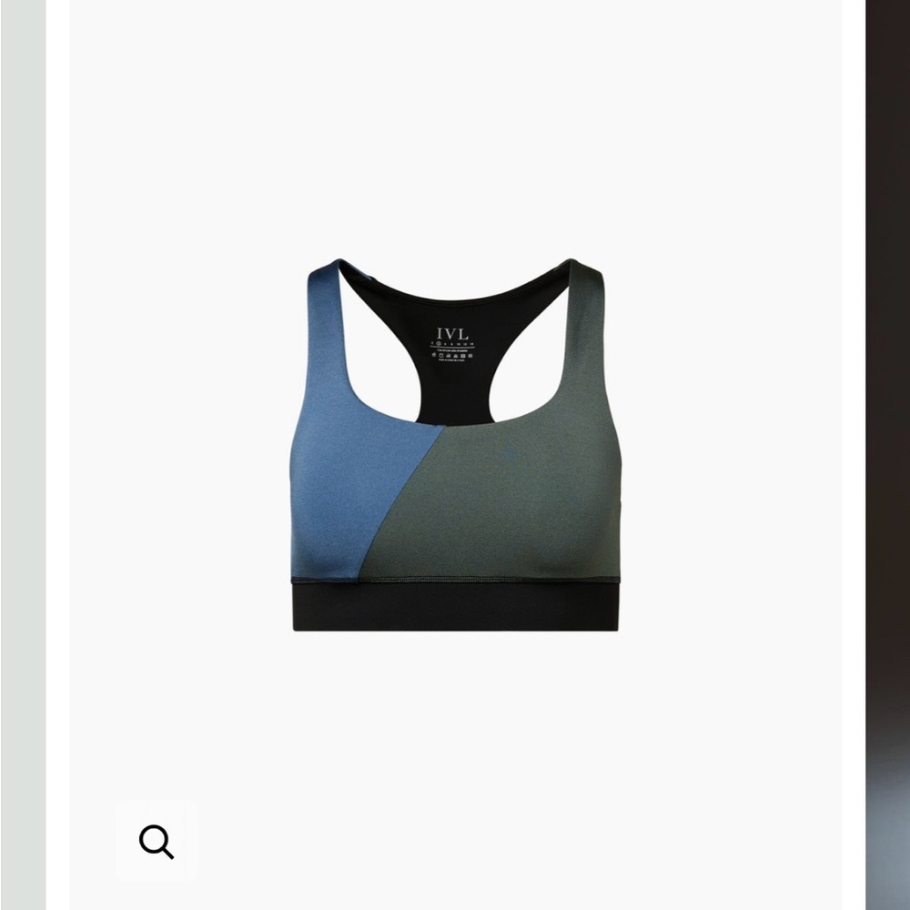 IVL Shimmer Bra in black/blue/green